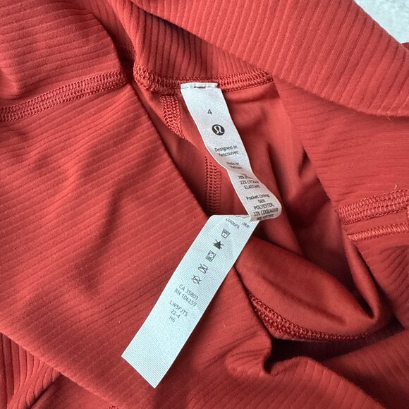 Lululemon Align™ Ribbed HR Pant 25” — Cayenne Red (4) - Picture 4 of 5